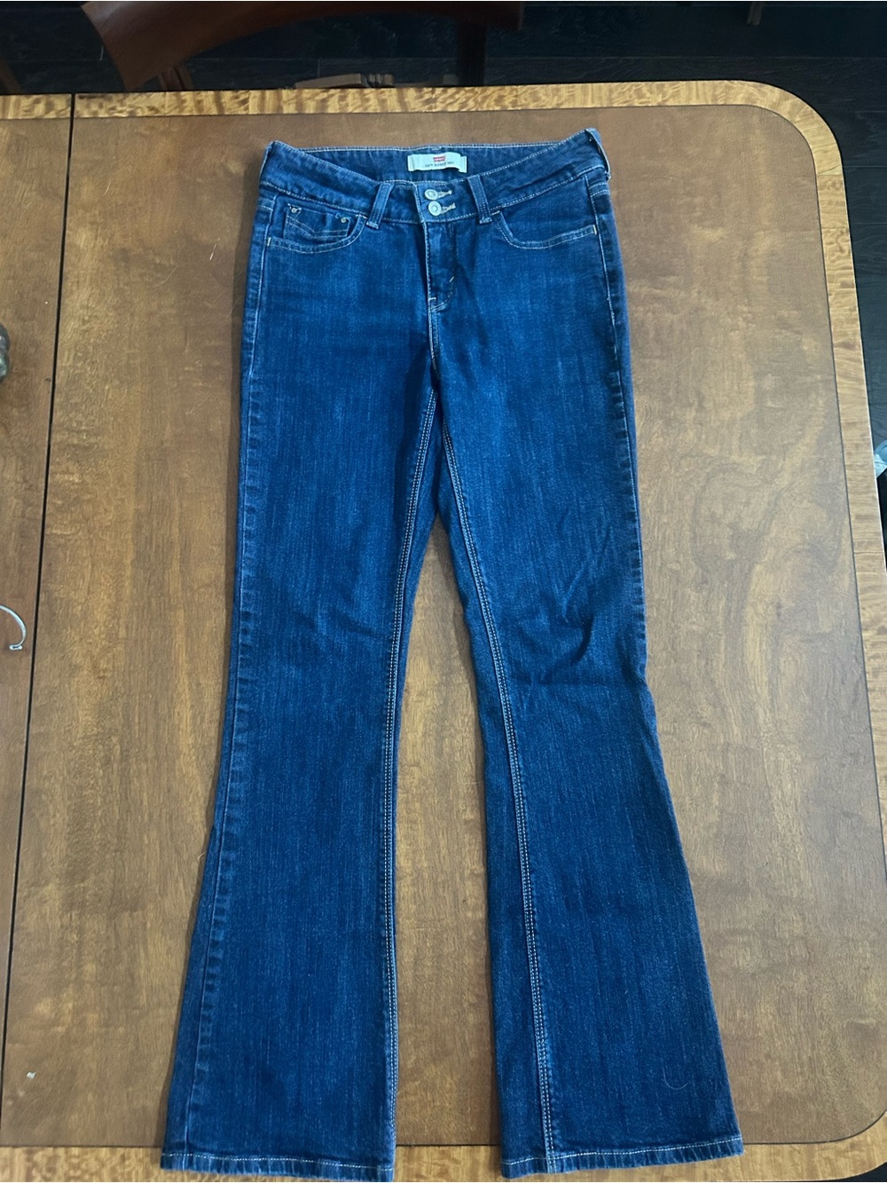 Levi’s blue slender boot jeans